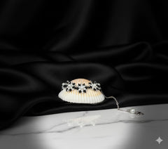 Valvet Bag with snowflake jwellery