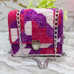 Berry Mosaic Charm Bag