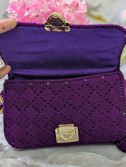 Royal Plum Weave Bag ✨