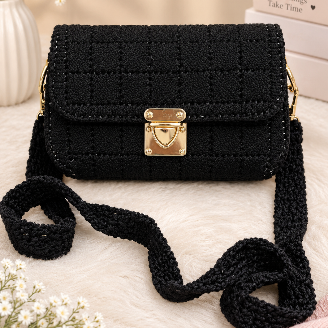 Midnight Wool Bag