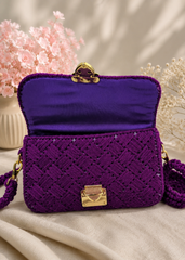 Royal Plum Weave Bag ✨