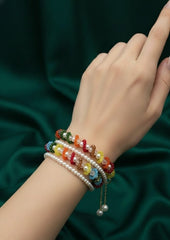 Multi Color Plain Gajra Braclet