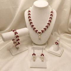 Ruby Necklace Set