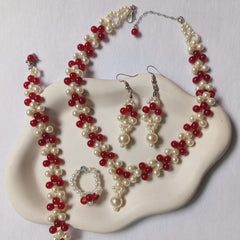 Ruby Necklace Set